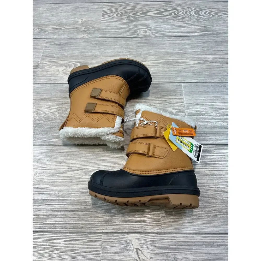 Cat & Jack Toddler Denver Winter Boots Cognac 10 NWT
